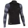 OLAIAN - Medium  500 Men's Long Sleeve UV Protection Surfing Top T-Shirt, Black