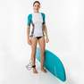 OLAIAN - 2XL  Women's Short Sleeve UV Protection Surfing Top T-Shirt 500  bicolour, Snow White