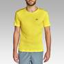 KALENJI - Medium  Dry Men's Running Breathable T-Shirt, Lemon Yellow