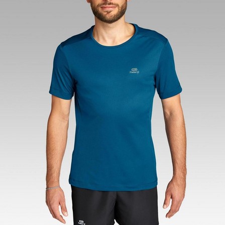 KALENJI - Large  Dry Men's Running Breathable T-Shirt, Petrol Blue