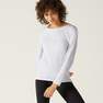 NYAMBA - 2XL  Long-Sleeved Cotton Fitness T-Shirt, Snow White