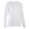 NYAMBA - Small  Long-Sleeved Cotton Fitness T-Shirt, Snow White