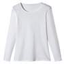 NYAMBA - Extra Large  Long-Sleeved Cotton Fitness T-Shirt, Snow White