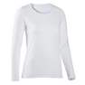 NYAMBA - Extra Large  Long-Sleeved Cotton Fitness T-Shirt, Snow White