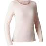 NYAMBA - Extra Small  Long-Sleeved Cotton Fitness T-Shirt, Snow White
