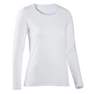 NYAMBA - Extra Small  Long-Sleeved Cotton Fitness T-Shirt, Snow White