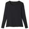 NYAMBA - Extra Small  Long-Sleeved Cotton Fitness T-Shirt, Black