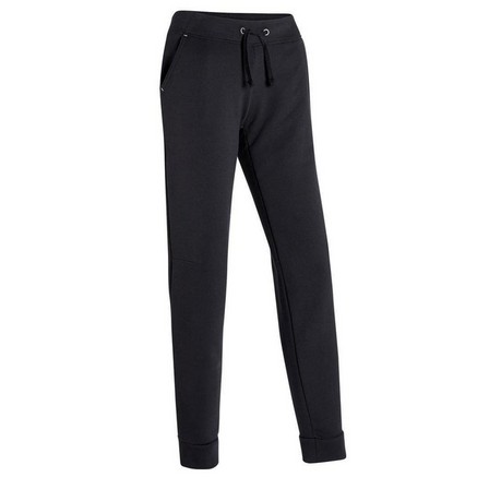 NYAMBA - W35 L31  Straight-Cut Fitness Jogging Bottoms with Fitted Cuffs, Black