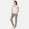 NYAMBA - W38 L31  Slim-Fit Fitness Jogging Bottoms with Fitted Cuffs, Grey