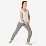 NYAMBA - W38 L31  Slim-Fit Fitness Jogging Bottoms with Fitted Cuffs, Grey