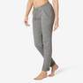 NYAMBA - W30 L31  Slim-Fit Fitness Jogging Bottoms with Fitted Cuffs, Grey