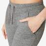 NYAMBA - W28 L31  Slim-Fit Fitness Jogging Bottoms with Fitted Cuffs, Grey