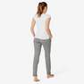 NYAMBA - W35 L31  Slim-Fit Fitness Jogging Bottoms with Fitted Cuffs, Grey