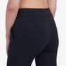 NYAMBA - W38 L31  Slim-Fit Fitness Jogging Bottoms with Fitted Cuffs, Black