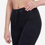 NYAMBA - W30 L31  Slim-Fit Fitness Jogging Bottoms with Fitted Cuffs, Black