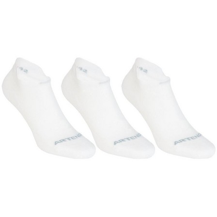 ARTENGO - EU 39-42  RS 160 Low Sports Socks Tri-Pack, Snow White