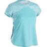DOMYOS - 7-8Y  S900 Girls' Breathable Short-Sleeved Gym T-Shirt - Blue, Dark Blue