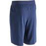 NYAMBA - Large  Fitness Long Stretch Cotton Shorts, Asphalt Blue