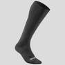 QUECHUA - EU 35-38  Adult Warm Walking Socks - 2 Pack - Black