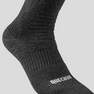 QUECHUA - EU 43-46  Adult Warm Walking Socks - 2 Pack - Black