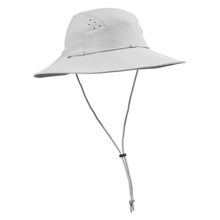 FORCLAZ - 56-59 cm  Women's Anti-UV Mountain Trekking Hat |TREK 500, Steel Grey