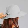 FORCLAZ - 60-62 cm  Women's Anti-UV Mountain Trekking Hat |TREK 500, Steel Grey