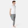 NYAMBA - W37 L34  Fitness Slim-Fit Jogging Bottoms with Zip Pockets, Grey