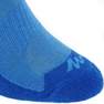 QUECHUA - EU 31-34  2 pairs of kids' hiking socks MH100, Pacific Blue