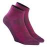 QUECHUA - EU 39-42  Country walking Mid socks X 2 pairs NH 100, Purple
