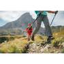 QUECHUA - 14-15 Years  Hike 900 Children's Modular Hiking Trousers, Black