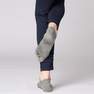 KIMJALY - EU 35-38  Non-Slip Yoga Toe Socks - Mottled Grey, Grey Blue