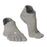 KIMJALY - EU 35-38  Non-Slip Yoga Toe Socks - Mottled Grey, Grey Blue