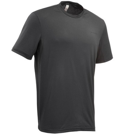 QUECHUA - 2Xl   Mountain Walking Short-Sleeved T-Shirt Mh100, Carbon Grey