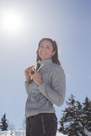 QUECHUA - Extra Small  Women's MH120 mottled mountain hiking fleece jacket, Black