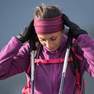 QUECHUA - Medium  Women's MH120 mottled mountain hiking fleece jacket, Black
