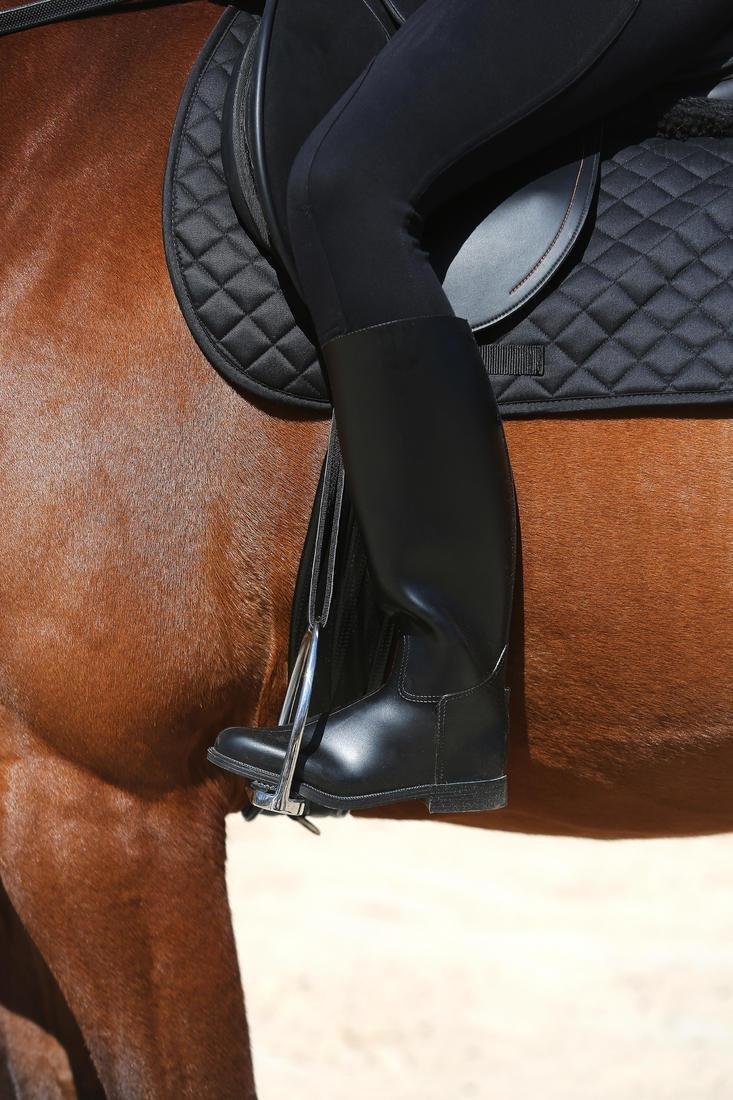 FOUGANZA - EU 39  Schooling Adult Horse Riding Long Boots - Black