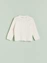 Reserved - Ivory Jumper with decorative knit