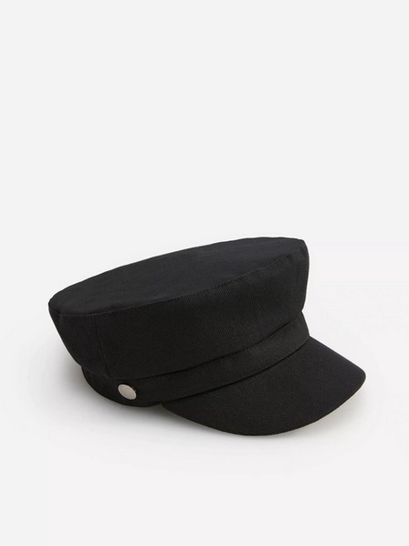 Reserved - Black Corduroy Baker Boy Hat, Women