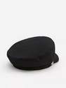 Reserved - قبعة بيكر بوي سروال قصير أسود ، نسائي