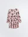 Reserved - Pink Viscose dress in floral print