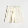 Reserved - Ivory Structural Jersey Shorts, Women