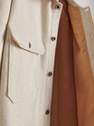 Reserved - Nude Shirt Jacket With Pockets