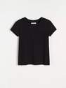 Reserved - Black Plain T-Shirt, Women