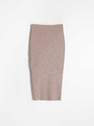 Reserved - Brown Ribbed Knit Skirt, Women