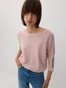 Reserved - Dusty Rose Jumper With Decorative Sleeves, Women