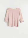 Reserved - Dusty Rose Jumper With Decorative Sleeves, Women