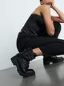 Reserved - Black Lace up ankle boots