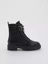 Reserved - Black Lace up ankle boots