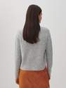 Reserved - Light Grey Loose-Fitting Knitted Sweater, Women