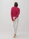 Reserved - Fuchsia Loose-Fitting Knitted Sweater, Women
